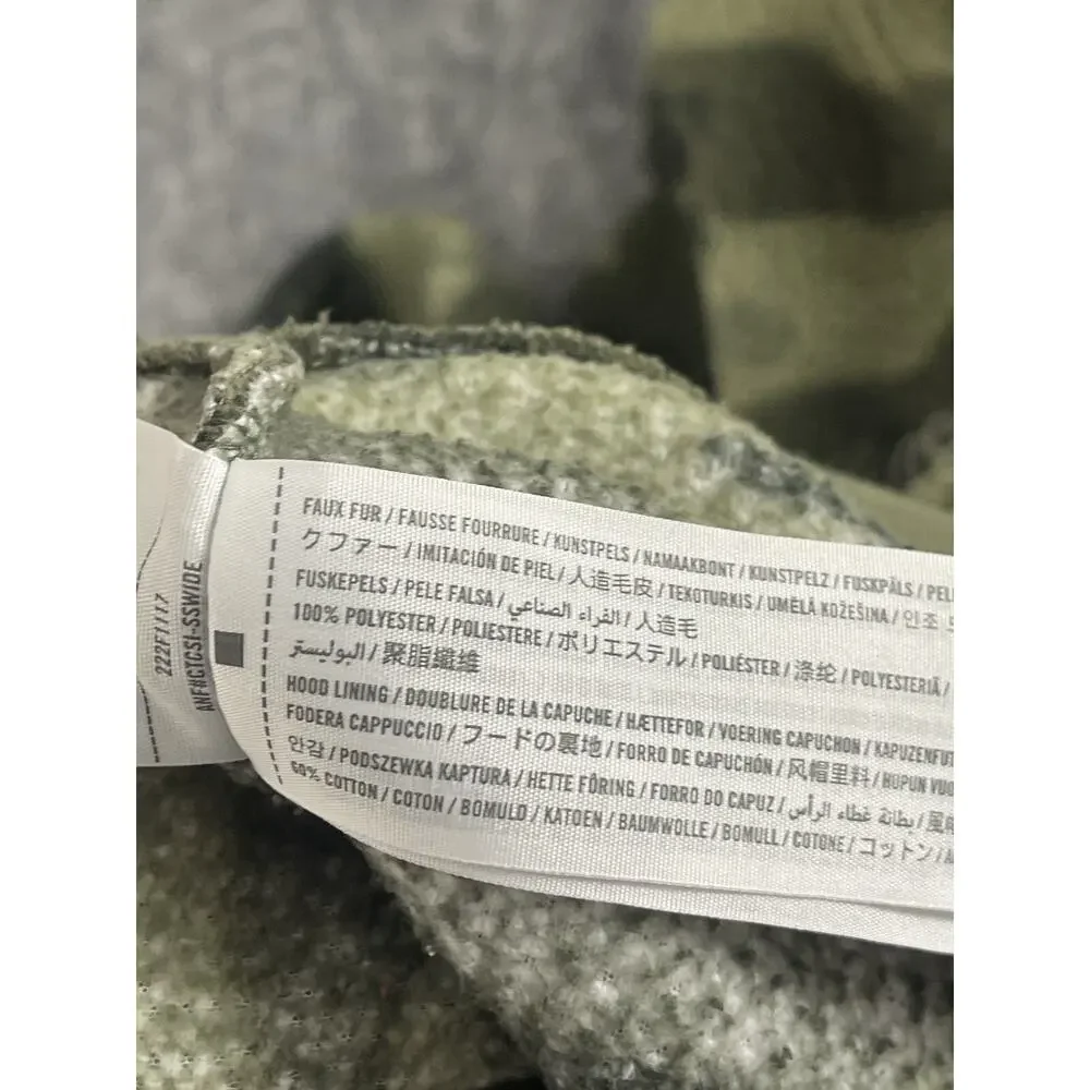 Abercrombie Hoodie Boys 13 14 Camouflage Big Logo Sweatshirt Pullover N311